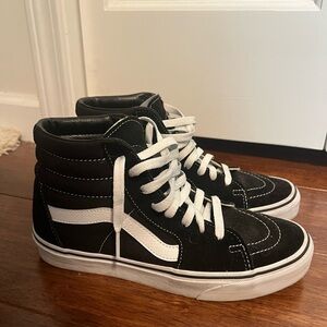 Vans Black and White High-Top Sneakers